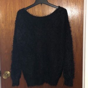 Sweaters - Warm, furry, black sweater Sweaters - Warm, furry, black sweater